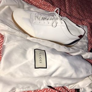 White Gucci shoes